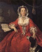 William Hogarth Miss Mary Edwards oil painting